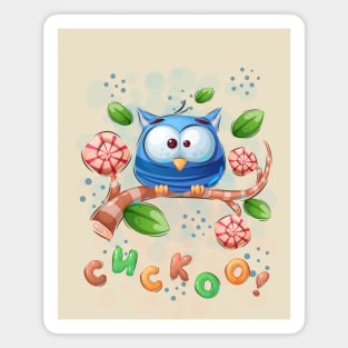 Owl Letters Magnet